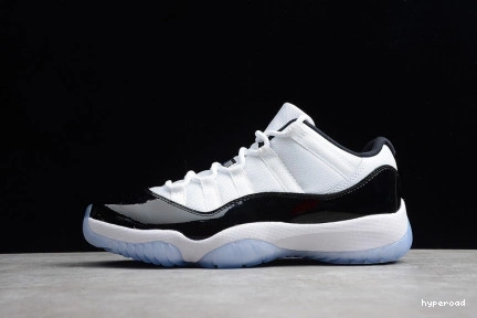 Hyperoad JORDAN LOW AIR BLACK RETRO MENS 11  WHITE 
